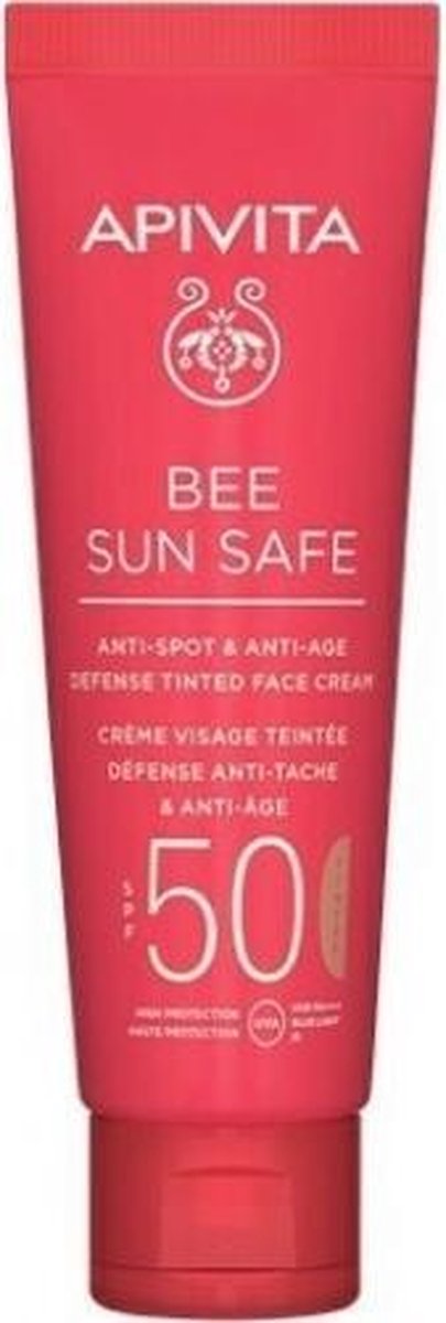 Apivita Bee Sun Anti-spot & Anti-age Defense Tinted Face Cream Spf50 50ml