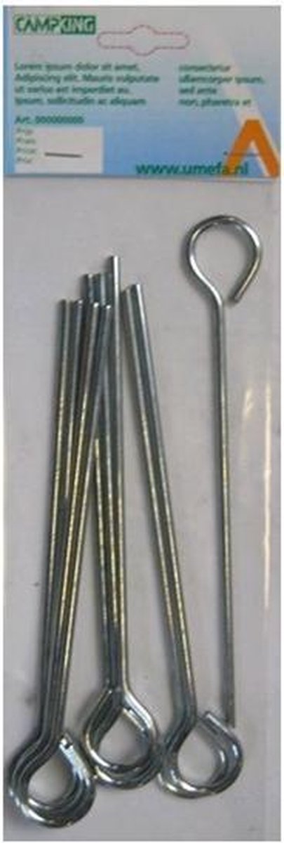 Campking Grondpen Gesloten Oog - 18 cm - 10 Stuks