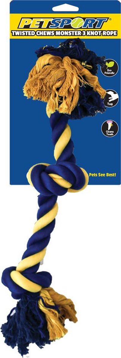 Monster 3 Knot Cotton Rope 55 cm