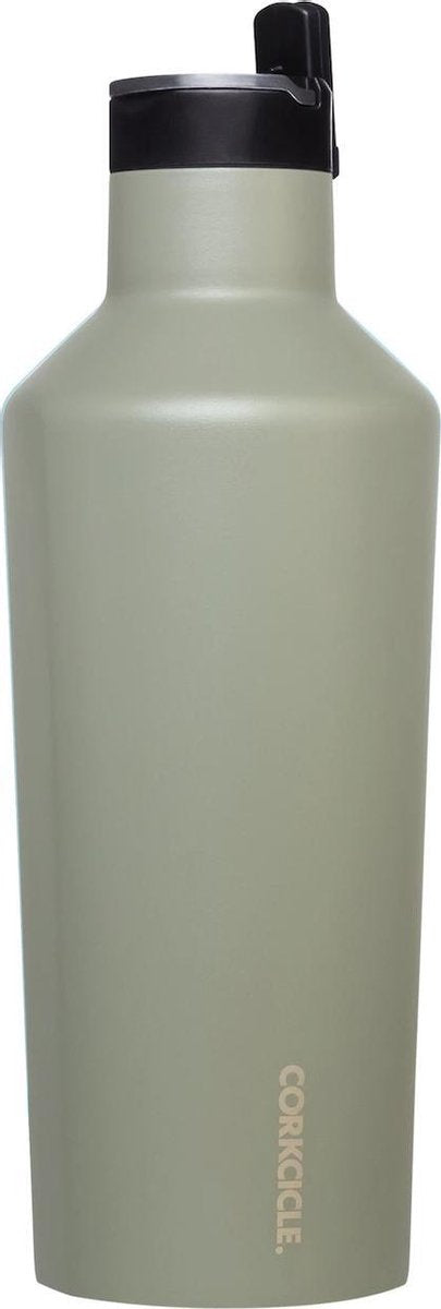 Corkcicle Sport Canteen 1200ml 40oz -  Tactical Grey Roestvrijstaal - Waterfles en Thermosfles - 3wandig - 25uur koud en 12uur warm - BPA vrij - grote opening voor ijsklontjes