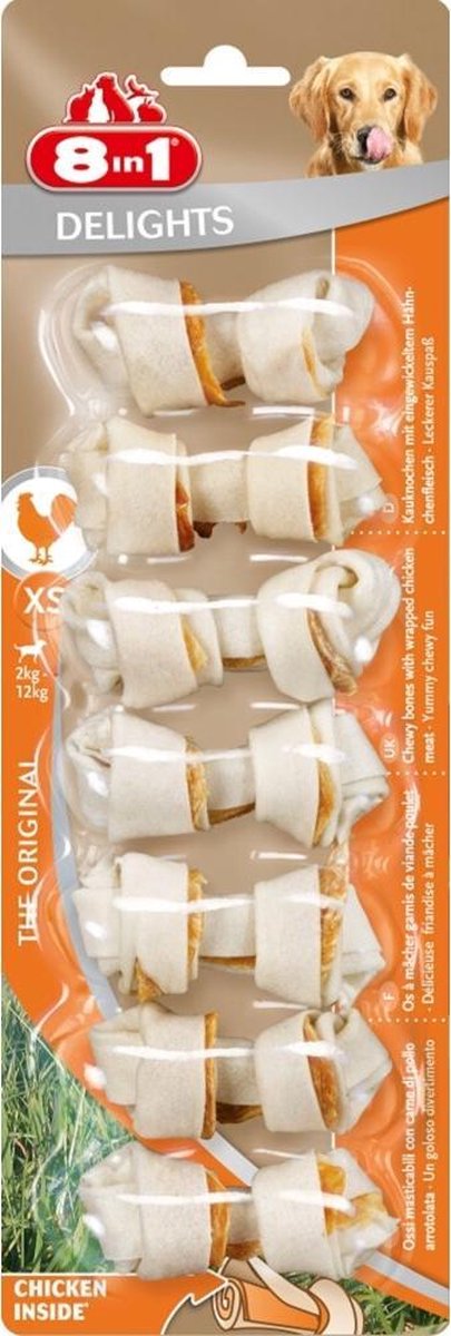 6x 8in1 Delights Bone XS 7 stuks