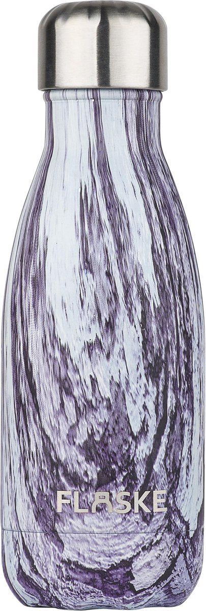 FLASKE Ice Wood RVS Thermosfles - 260ml - Drinkfles - Water fles - Thermofles