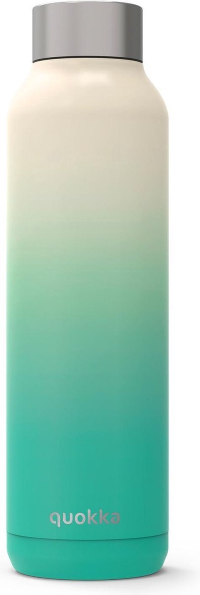 Quokka Drinkfles Rvs Solid Seashore 630 Ml Groen/wit
