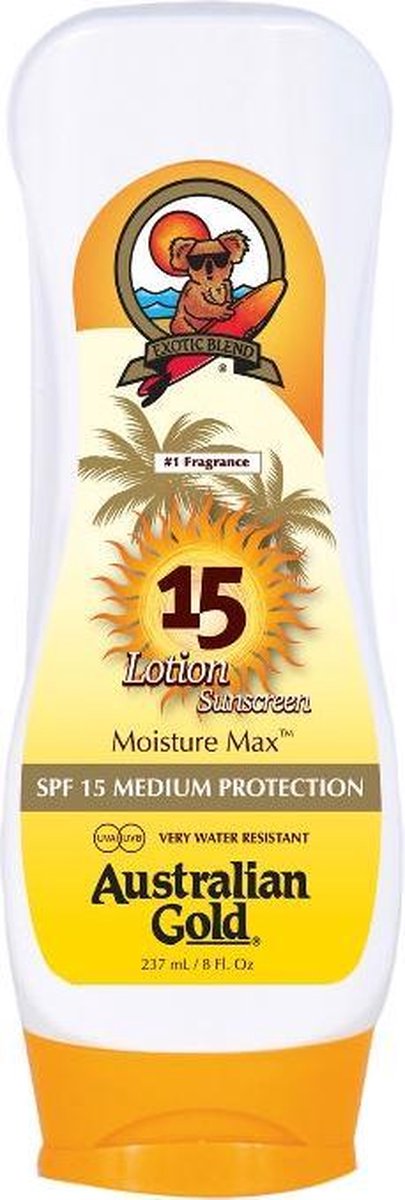 Australian Gold SPF 15 Zonnebrand Lotion zonder Bronzer - 237 ml