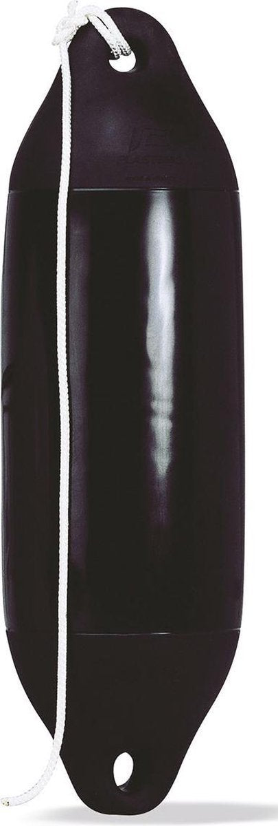 Plastimo stootwil zwart met touw dia 20 x hoogte 80cm