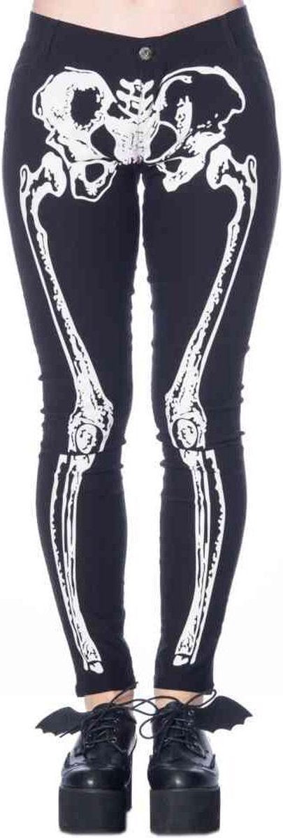 Banned Skinny fit broek -M- Skin and bones Zwart