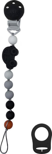 Kushies - Speenkoord - Speenketting - Jongens - Auto - Zwart