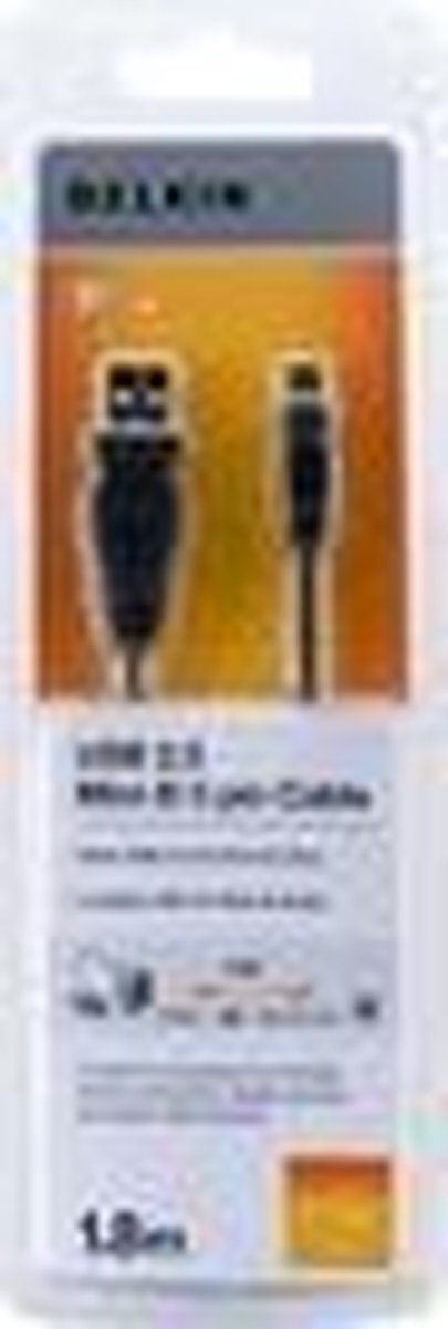 Belkin - USB-kabel - USB (M) naar mini USB type B (M) - USB 2.0 - 1.8 m