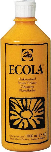 Ecola plakkaatverf 200 Geel 1000ML