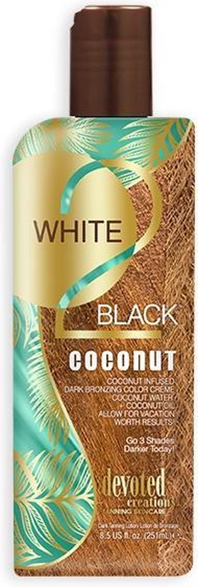Devoted Creations - White 2 Black Coconut zonnebankcreme - 251ml