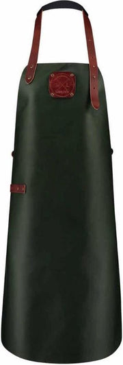Witloft Keukenschort Xxl 90 X 73 Cm Leer Groen/cognac