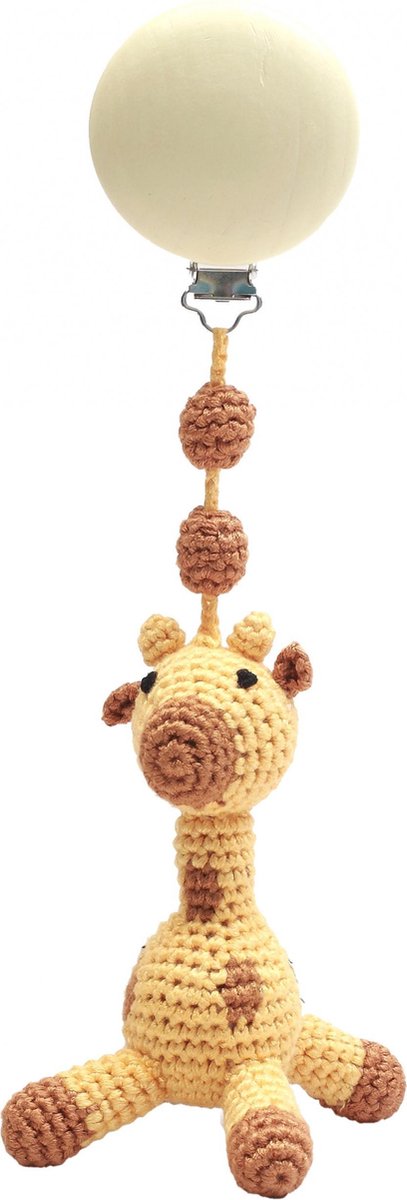 Naturezoo Kinderwagenhanger Giraffe 20 Cm Geel/bruin