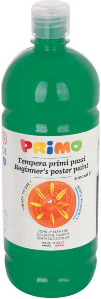 Primo Plakkaatverf Tempera 1000 Ml Donkergroen