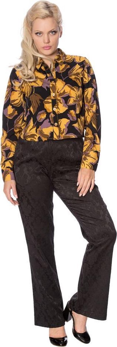 Dancing Days Blouse -L- WHAT A DARLING Geel