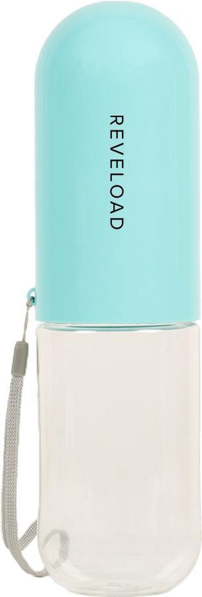 Reveload Dieren Drinkfles - Bidon - Honden Waterfles 400ml  - Water- Drinken - Fles- Dieren - Drinkbakken - Hoge Kwaliteit - Bidon Drinkfles - Blauw