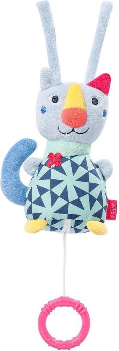 Fehn Muziekdoosje Color Friends Kat 16 Cm Pluche