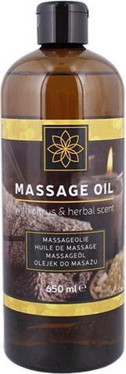 Massage olie met citrus en met kruidengeur 650 ml