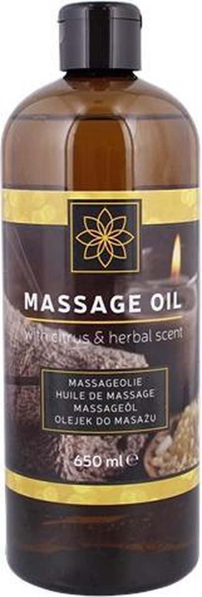 Massage olie met citrus en met kruidengeur 650 ml