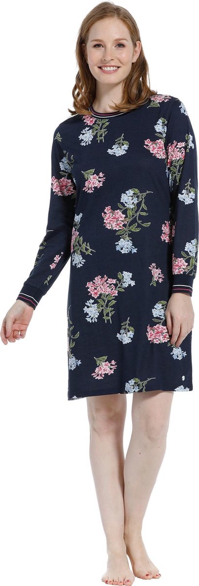 Pastunette tricot dames nachthemd L/M  Sandy  - 52  - Blauw