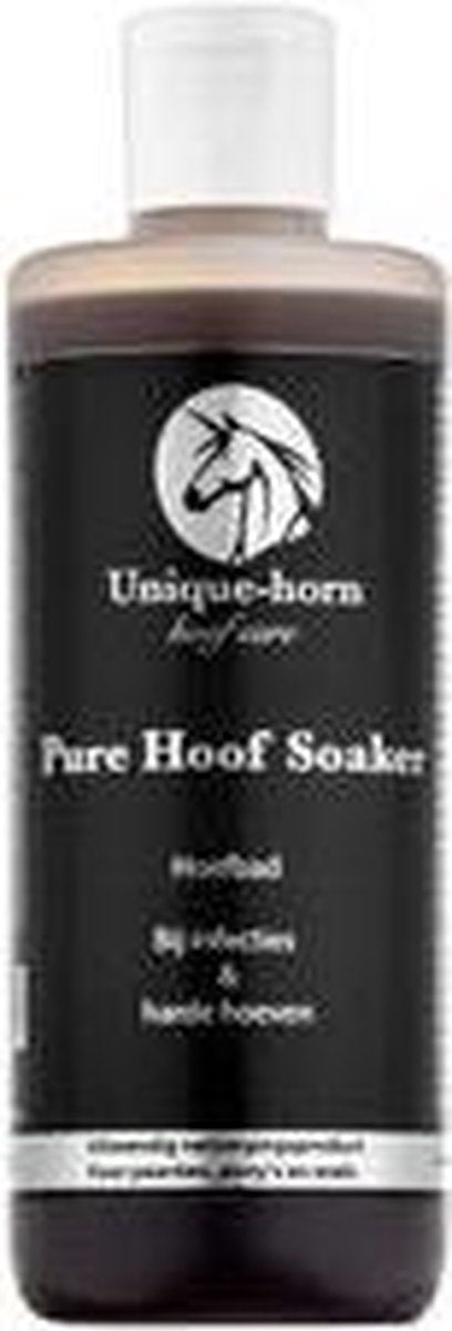 Unique-Horn Pure Hoof Soaker - Hoefverzorging - 250ML - Hoefbad concentraat - Effectief tegen infecties en harde hoeven