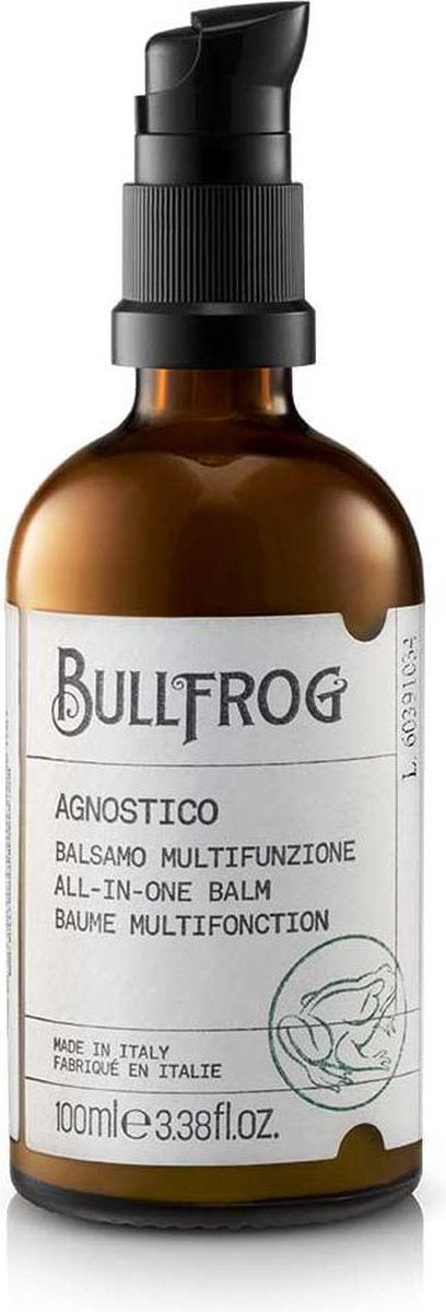 Bullfrog Agnostico All-in-one Balm - Complete Balsem voor Gezicht/Baard/Haren/Handen - met Vitamine E en Macadamia Olie -100ML