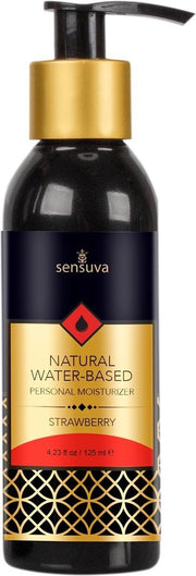 Sensuva - Natural Waterbasis Glijmiddel Aardbei 125 ml