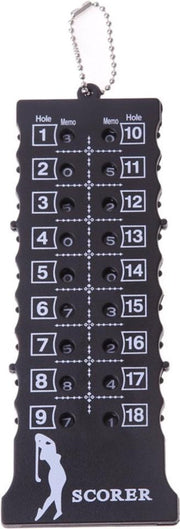 Firsttee 18 holes Scoreteller - Slagenteller - Teller - Handteller - Tally counter - Golf accessoires - Sport - Training - Scorebord - Golftas - Cadeau - Trolley - Golfset - Mat - Tees - Golftrainingsmateriaal - Trainingsmaterialen - Golfballen Net