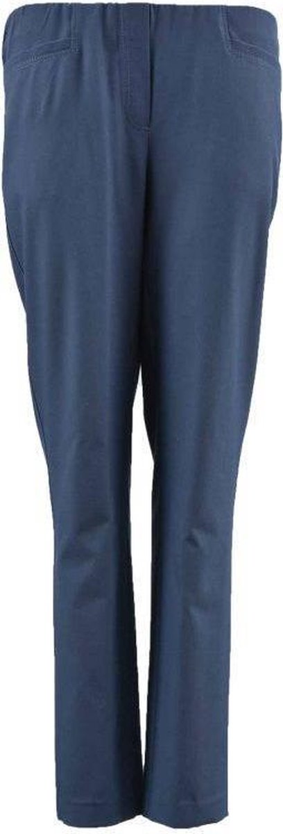 Sensia - dames pantalon - model penny - Korte lengtemaat - indigo blauw - maat 54