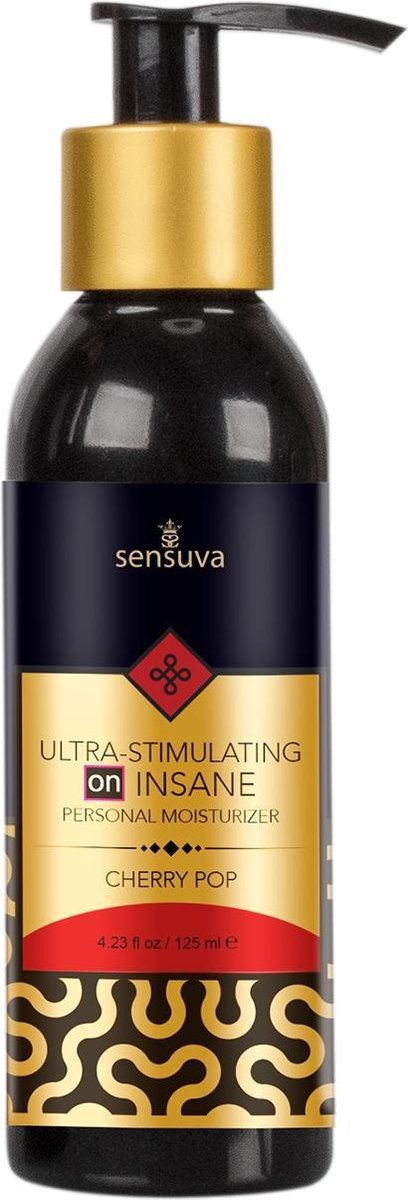 Sensuva Insane Arousal Verwarmend Glijmiddel Kers - 125 ml