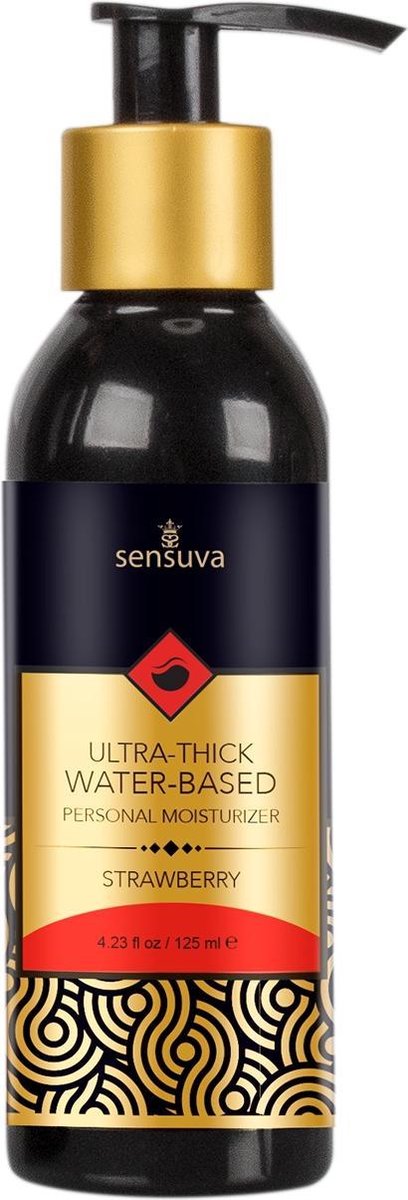 Sensuva - Ultra-Dikke Waterbasis Glijmiddel Aardbei 125 ml