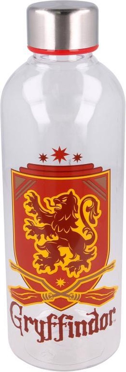 Harry Potter Gryffindor grote drinkfles - Waterfles - 850 ml - 22 cm - Plastiek