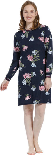 Pastunette tricot dames nachthemd L/M  Sandy  - 38  - Blauw
