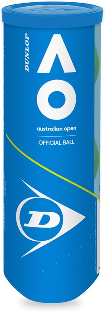 Dunlop Australian Open Tennisballen - 3 stuks