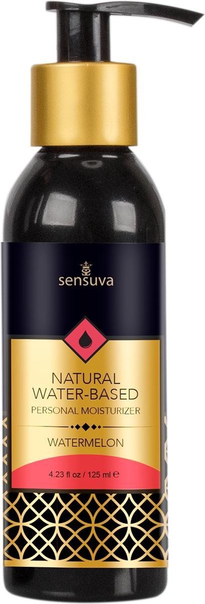 Sensuva - Natural Waterbasis Glijmiddel Watermeloen 125 ml