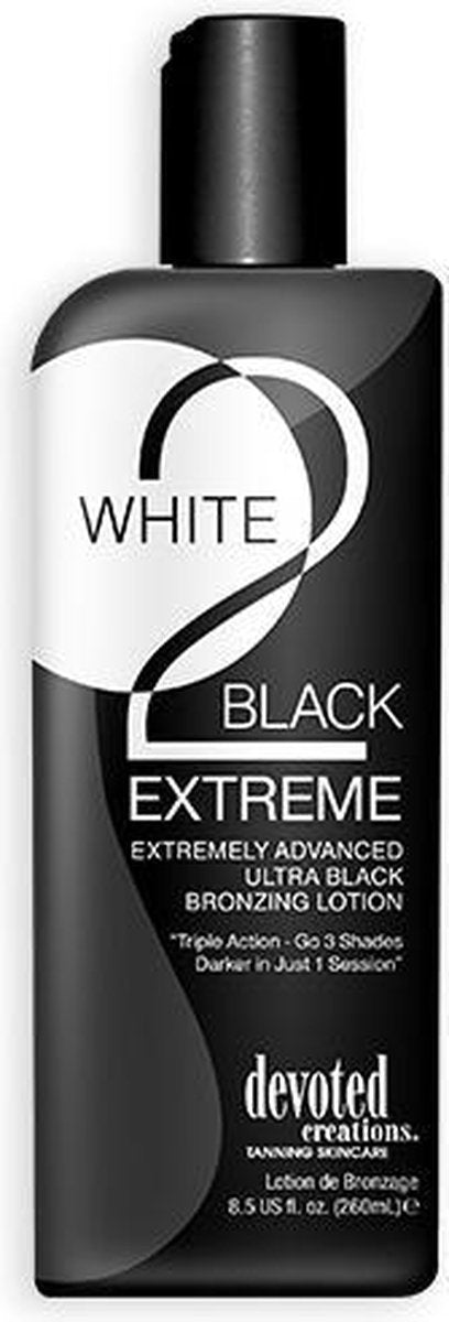 Devoted Creations - White 2 black extreme zonnebankcrème - 260ml