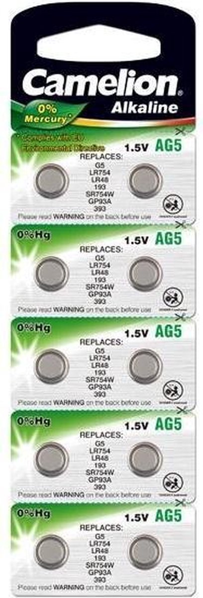 Camelion Alkaline Knoopcellen AG5 / LR48