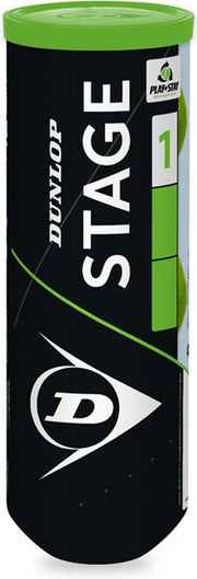 Dunlop Stage 1 Tennisballen - 3 stuks-  groen/geel