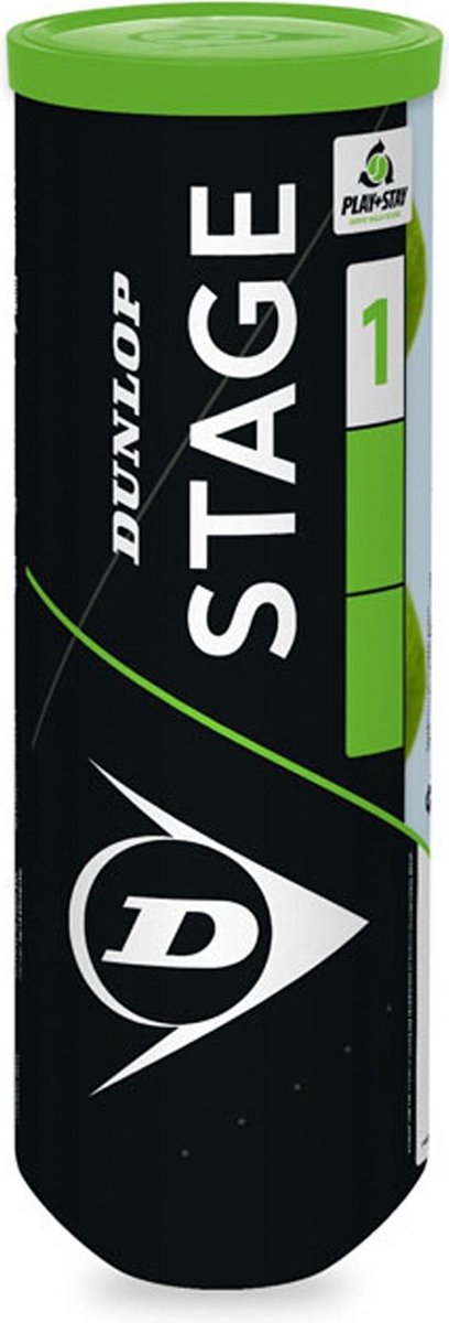 Dunlop Stage 1 Tennisballen - 3 stuks-  groen/geel