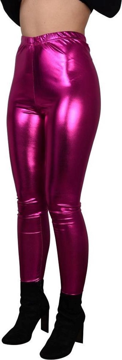 Glanzende legging – disco legging – dans legging – dance legging – hoge sluiting - festivals – disco feest