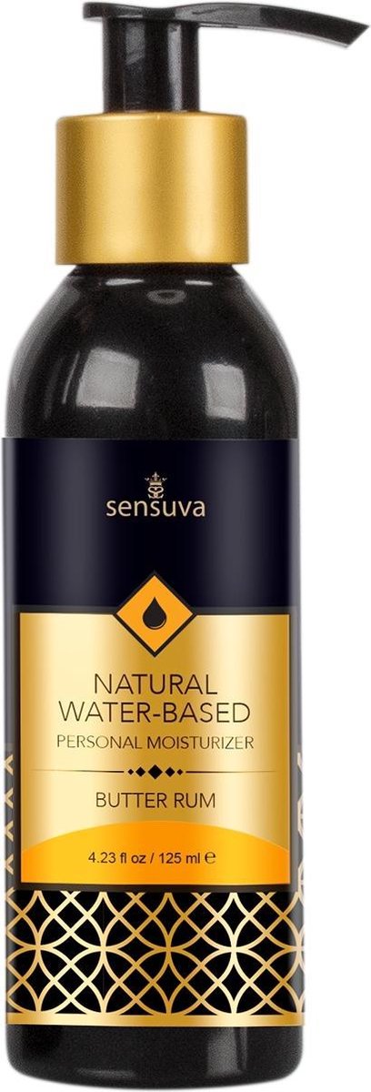 Sensuva - Natural Waterbasis Glijmiddel Boterrum 125 ml