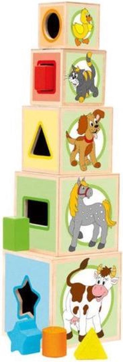 Woody - Stapeltoren me insteekblokken