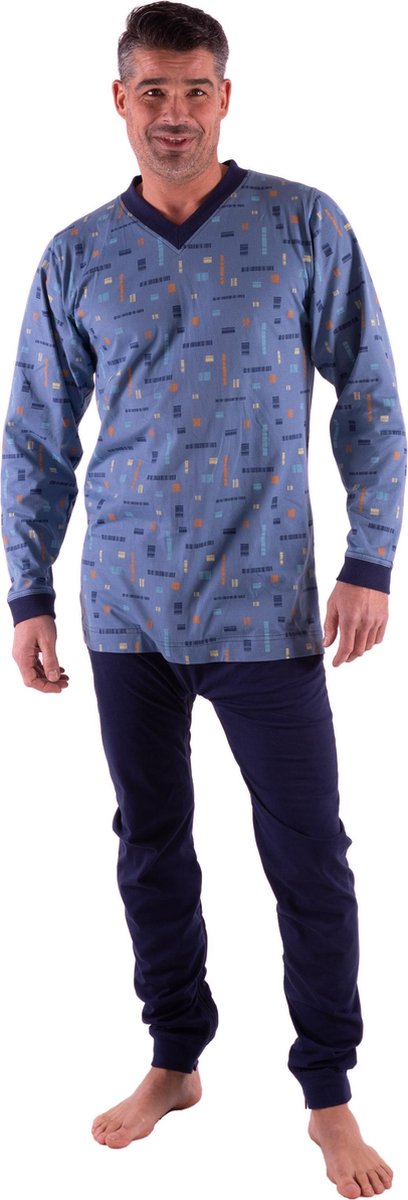 Dessin hansop | Heren | Ritssluiting rug en kruis | Lange mouw/pijp | Marine | XXXL