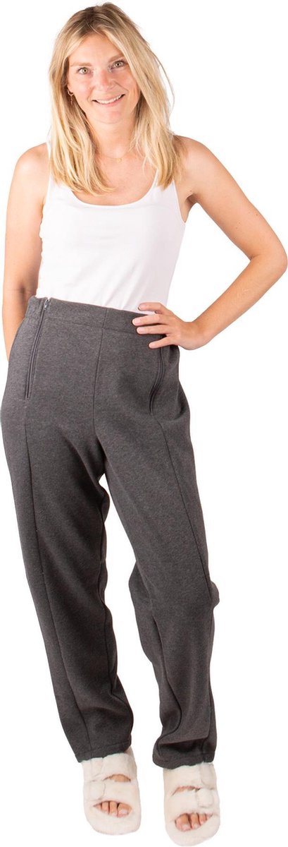 Tjar joggingbroek - 4 ritsen - donkergrijs - maat XXL - kleding - unisex