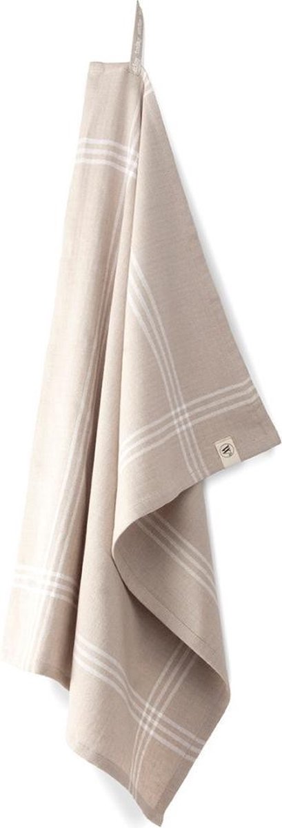 Walra Theedoek Line Out - 50x70 - 100% Katoen - Zand
