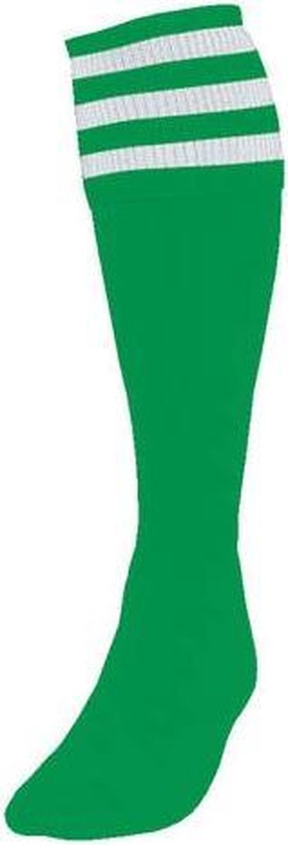Precision Voetbalsokken Stripe Unisex Nylon Groen/wit Mt 40-44