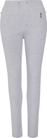 LXURY Dames Slim-Fit Joggingsbroek maat XS - Sportbroek - Grijs