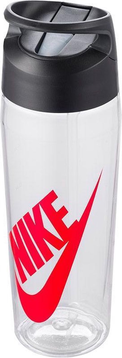"Nike Hypercharge Straw Bottle 700ml transparant/rood "