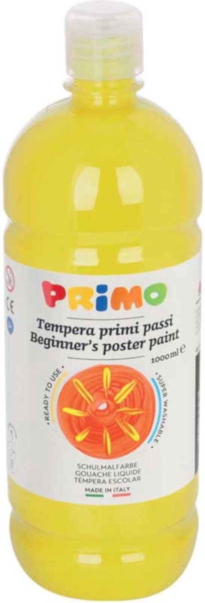 Primo Plakkaatverf Tempera 1000 Ml Citroengeel