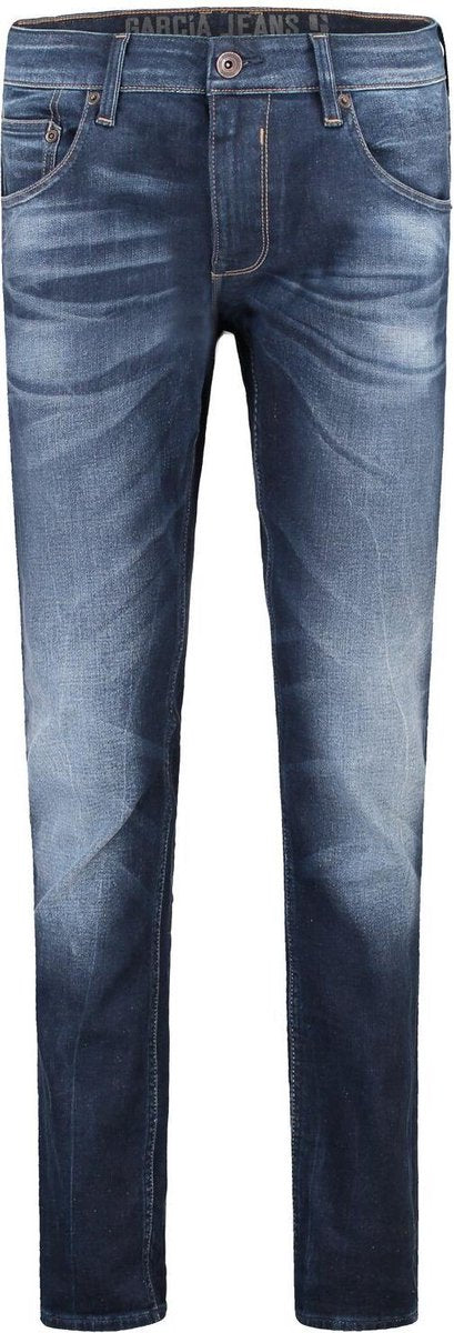 Garcia Russo Heren Tapered Leg Jeans Blauw - Maat W32 X L38