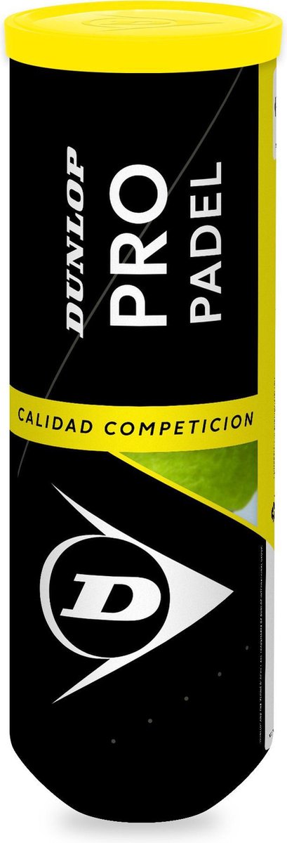 Dunlop Pro Padelbal - 3Pet - geel